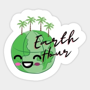 earth hour day Sticker